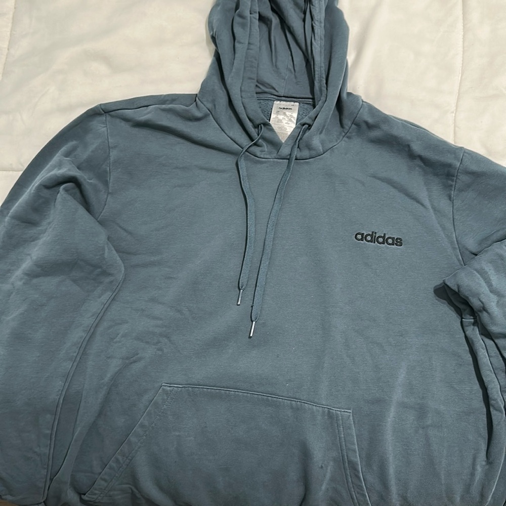 adidas heather blue sweatshirt
